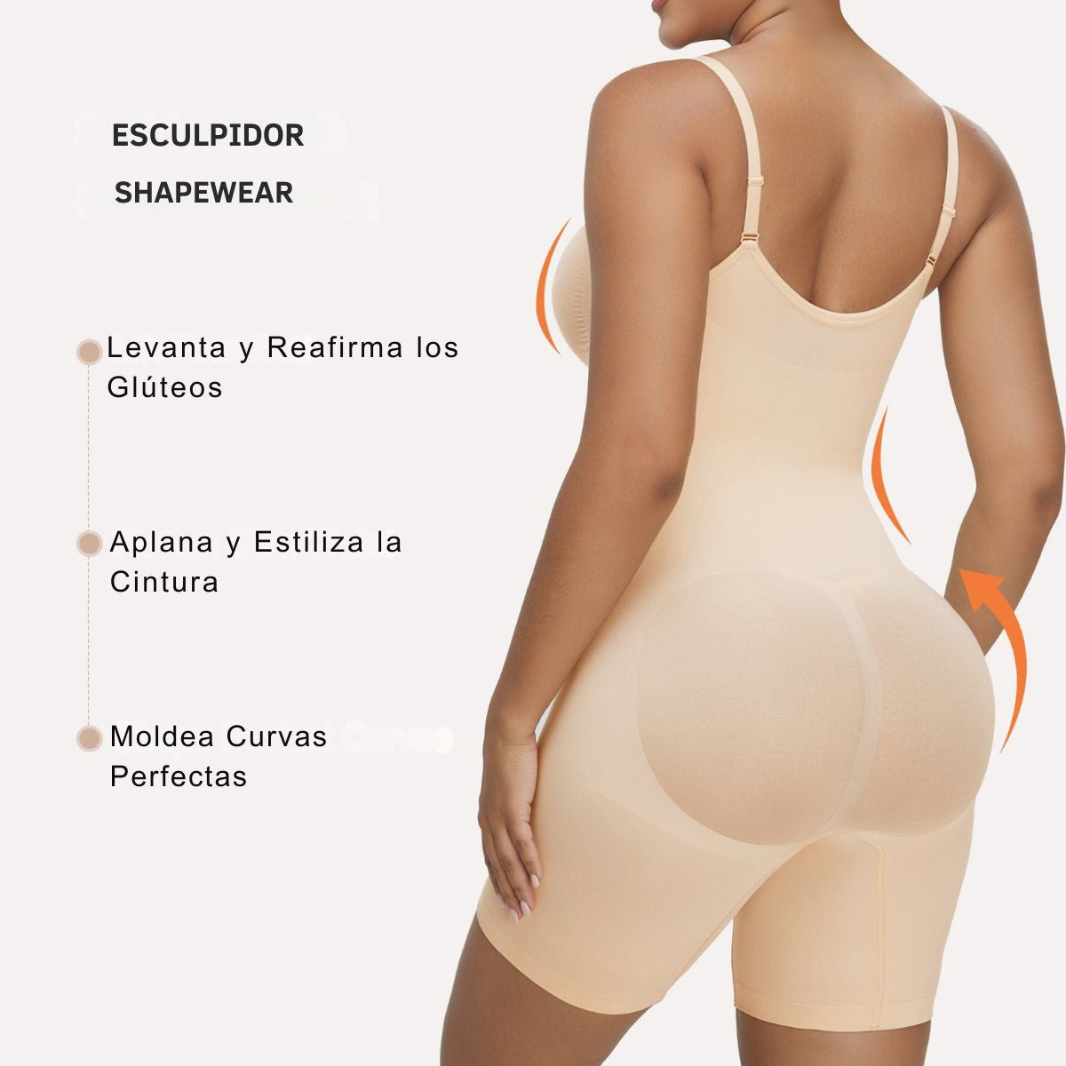 NORAH Faja moldeadora Tipo Short Con Cremallera