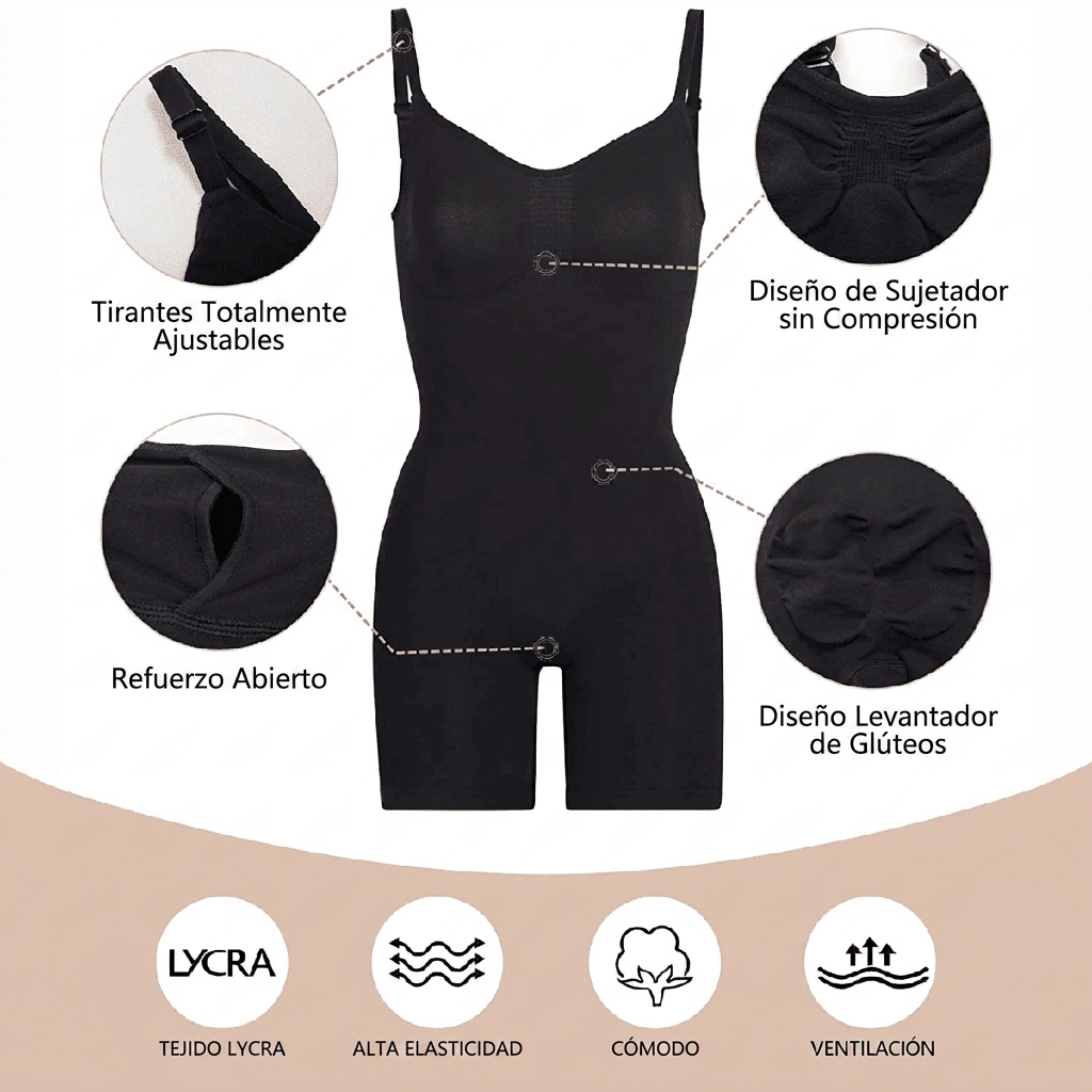 Norah Body Corto Moldeador de Abdomen Sin Costuras